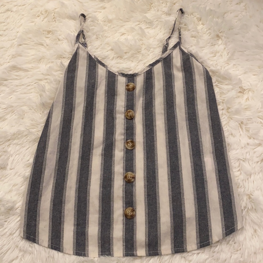 FAVLUX Fashion Button up Tank Top